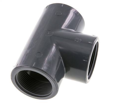 Tee Fitting Rp1 1/2'' Pvc-u EN 1452-3 16bar (224.8psi)
