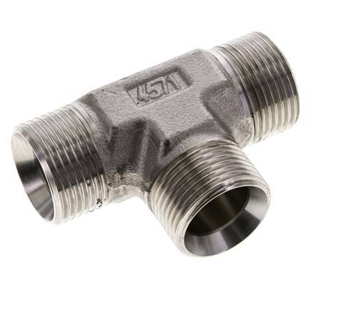 Tee Fitting G1'' Male Stainless Steel 225bar (3161.25psi)