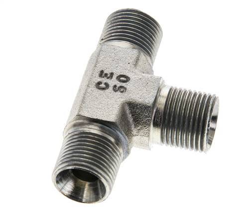 Tee Fitting G3/8'' Male Steel 325bar (4566.25psi)