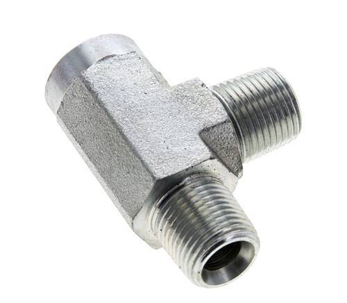 Tee Fitting 3/8'' NPT Female x Male Steel 210bar (2950.5psi)