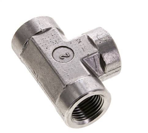 Tee Fitting 1/2'' NPT Female Stainless steel High Pressure 210bar (2950.5psi)