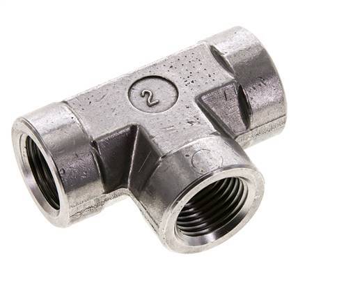 Tee Fitting 1/2'' NPT Female Stainless steel High Pressure 210bar (2950.5psi)