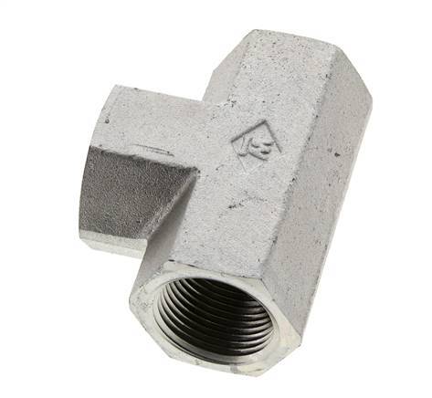 Tee Fitting 1'' NPT Female Steel High Pressure 140bar (1967.0psi)