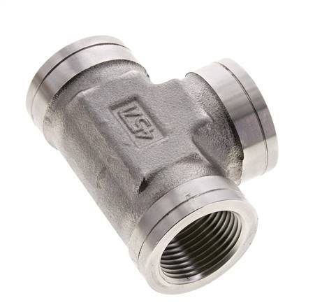 Tee Fitting 1'' NPT Female Stainless steel High Pressure 140bar (1967.0psi)