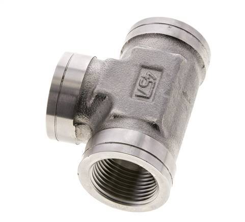 Tee Fitting 1'' NPT Female Stainless steel High Pressure 140bar (1967.0psi)