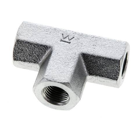 Tee Fitting 1/8'' NPT Female Steel High Pressure 345bar (4847.25psi)