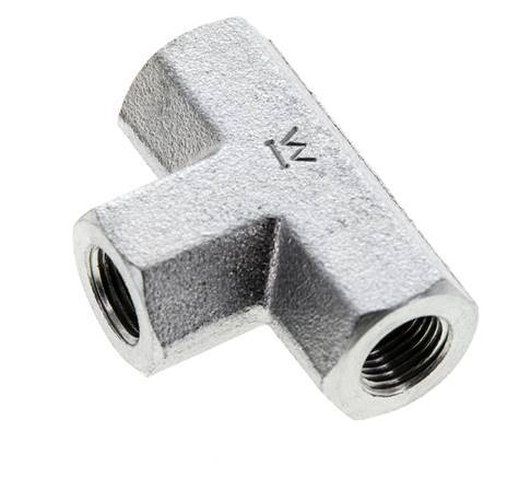 Tee Fitting 1/8'' NPT Female Steel High Pressure 345bar (4847.25psi)