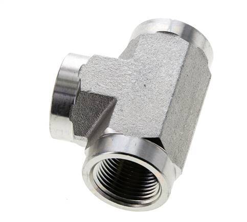 Tee Fitting 3/4'' NPT Female Steel High Pressure 170bar (2388.5psi)
