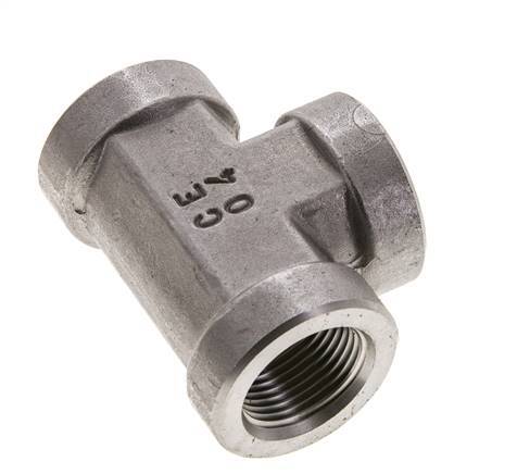 Tee Fitting 3/4'' NPT Female Stainless steel High Pressure 170bar (2388.5psi)