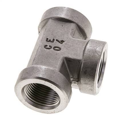 Tee Fitting 3/4'' NPT Female Stainless steel High Pressure 170bar (2388.5psi)