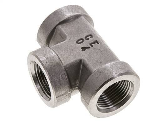 Tee Fitting 3/4'' NPT Female Stainless steel High Pressure 170bar (2388.5psi)