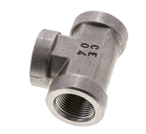 Tee Fitting 3/4'' NPT Female Stainless steel High Pressure 170bar (2388.5psi)