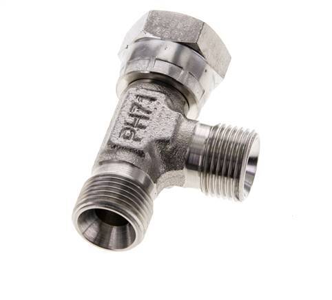 Tee Fitting G3/8'' Male x Female Stainless steel Hydraulic 325bar (4566.25psi)