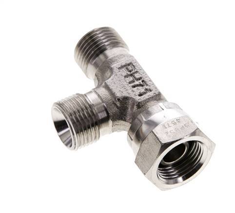 Tee Fitting G3/8'' Male x Female Stainless steel Hydraulic 325bar (4566.25psi)