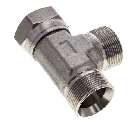 Tee Fitting G1 1/2'' Male x Female Stainless steel Hydraulic 190bar (2669.5psi)