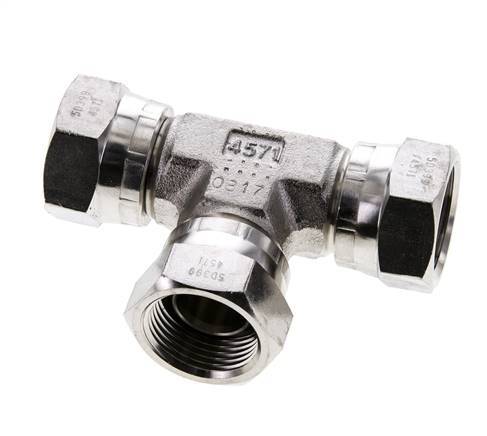 Tee Fitting G3/4'' Female Stainless steel Hydraulic 175bar (2458.75psi)