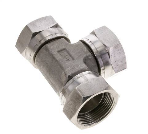 Tee Fitting G1 1/2'' Female Stainless steel Hydraulic 125bar (1756.25psi)