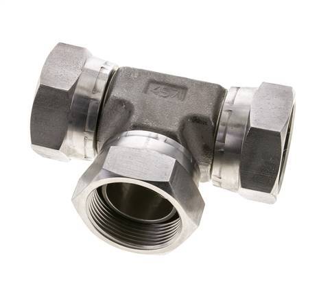 Tee Fitting G1 1/2'' Female Stainless steel Hydraulic 125bar (1756.25psi)