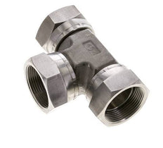Tee Fitting G1 1/2'' Female Stainless steel Hydraulic 125bar (1756.25psi)