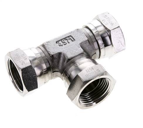 Tee Fitting G1'' Female Stainless steel Hydraulic 150bar (2107.5psi)