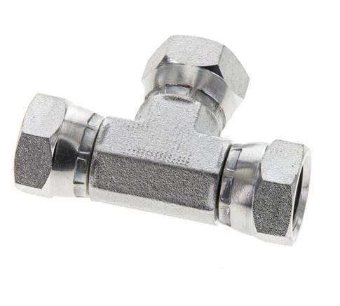 Tee Fitting G3/8'' Female Steel Hydraulic 400bar (5620.0psi)
