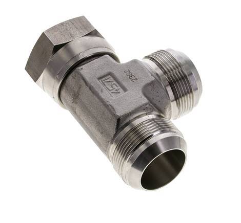 JIC Tee Fitting UN 1-7/8''-12 Female x Male Stainless steel 170bar (2388.5psi)