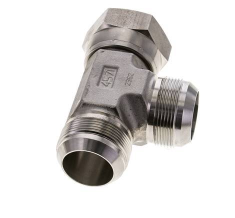 JIC Tee Fitting UN 1-7/8''-12 Female x Male Stainless steel 170bar (2388.5psi)