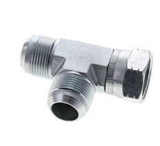 JIC Tee Fitting UN 1-5/16''-12 Female x Male Steel 250bar (3512.5psi)
