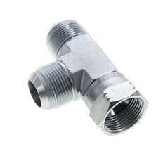 JIC Tee Fitting UN 1-5/16''-12 Female x Male Steel 250bar (3512.5psi)