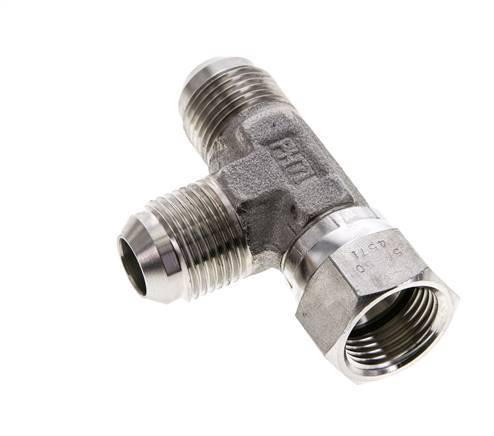 JIC Tee Fitting UNF 7/8''-14 Female x Male Stainless steel 350bar (4917.5psi)