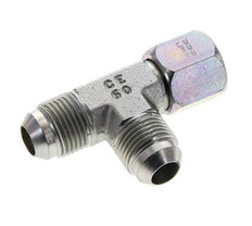 JIC Tee Fitting UNF 3/4''-16 Female x Male Steel 350bar (4917.5psi)