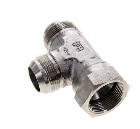 JIC Tee Fitting UN 1-5/8''-12 Female x Male Stainless steel 210bar (2950.5psi)