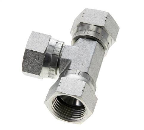 JIC Tee Fitting UN 1-1/16''-12 Female Steel 210bar (2950.5psi)
