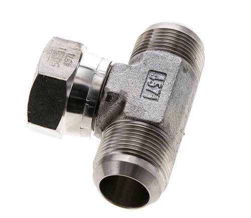 JIC Tee Fitting UN 1-5/16''-12 Male x Female Stainless steel 250bar (3512.5psi)
