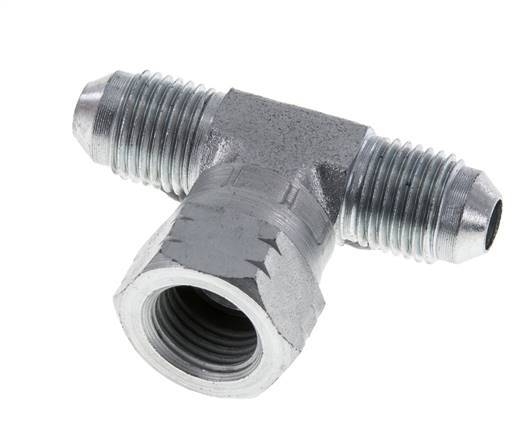 JIC Tee Fitting UNF 1/2''-20 Male x Female Steel 350bar (4917.5psi)