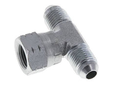 JIC Tee Fitting UNF 1/2''-20 Male x Female Steel 350bar (4917.5psi)