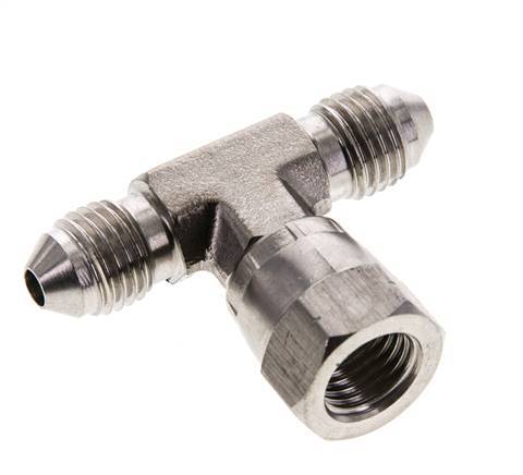 JIC Tee Fitting UNF 7/16''-20 Male x Female Stainless steel 350bar (4917.5psi)
