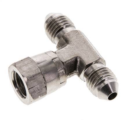 JIC Tee Fitting UNF 7/16''-20 Male x Female Stainless steel 350bar (4917.5psi)