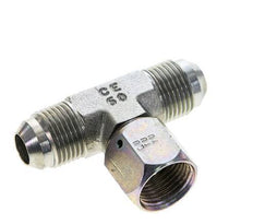 JIC Tee Fitting UNF 3/4''-16 Male x Female Steel 350bar (4917.5psi)
