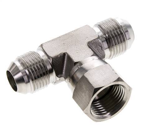 JIC Tee Fitting UNF 7/8''-14 Male x Female Stainless steel 350bar (4917.5psi)