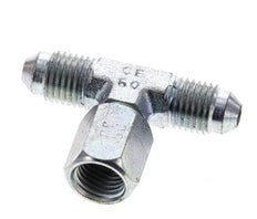JIC Tee Fitting UNF 7/16''-20 Male x Female Steel 350bar (4917.5psi)