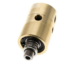 Rotary Joint G1/4'' Female x G1/4'' Male Left Hand Brass 50bar (702.5psi) Abrasive Media