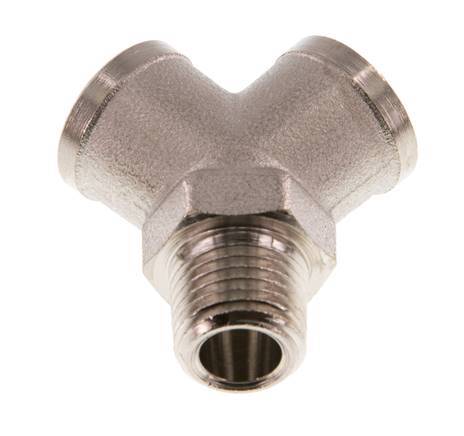 Y Fitting R1/4'' Male x G1/4'' Female nickel-plated 16bar (224.8psi) [2 Pieces]