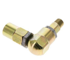 Swivel Joint 3/8'' Male R x Female Rp L-shape Steel NBR 350bar (4917.5psi)