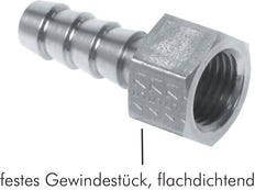 G 1/2'' x 10mm Nickel plated Brass Hose barb 16 Bar [2 Pieces]