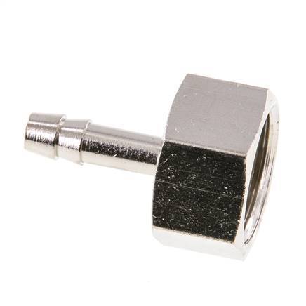 G 1/2'' x 6mm Nickel plated Brass Hose barb 16 Bar [2 Pieces]