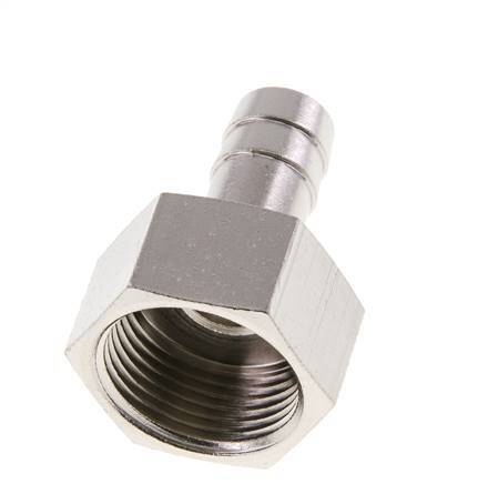 G 3/4'' x 13mm Nickel plated Brass Hose barb 16 Bar