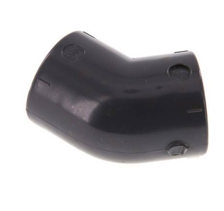PVC 45deg Elbow Fitting Socket 20x28mm [5 Pieces]