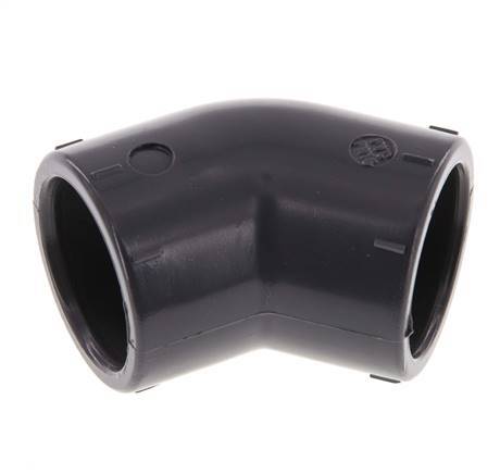 PVC 45deg Elbow Fitting Socket 25x33mm [2 Pieces]