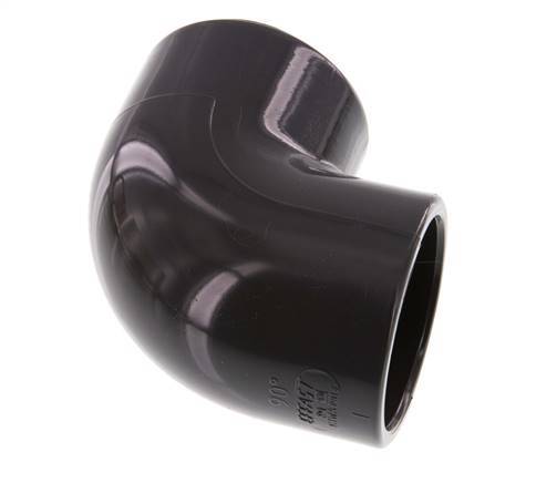 PVC 90deg Elbow Fitting Socket 50x60mm [2 Pieces]
